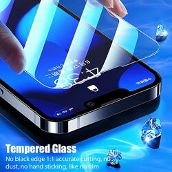 Защитное закаленное стекло для iPhone 14/13 Pro Max / Plus