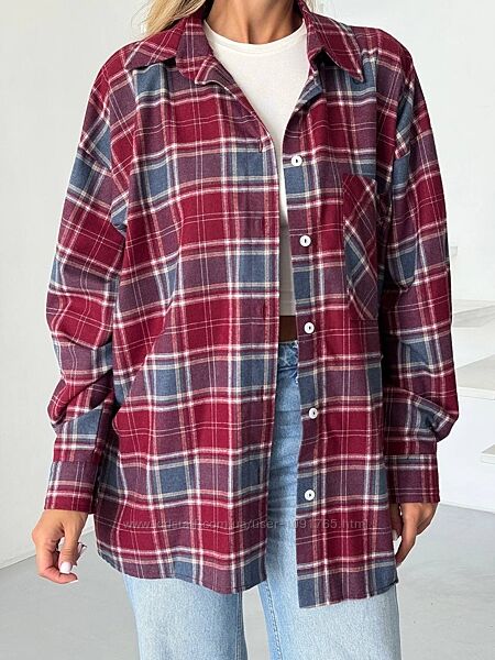 Сорочка в Клітинку 13 кольорів