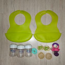 Ніблер Пляшечка Слюнявчик Соска Пустишка