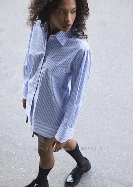 Рубашка оверсайз Zara