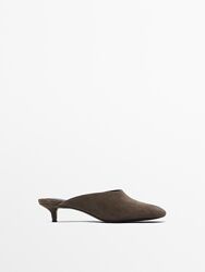 Замшевые мюли Massimo Dutti 