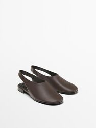 Кожаные слингбеки Massimo Dutti 