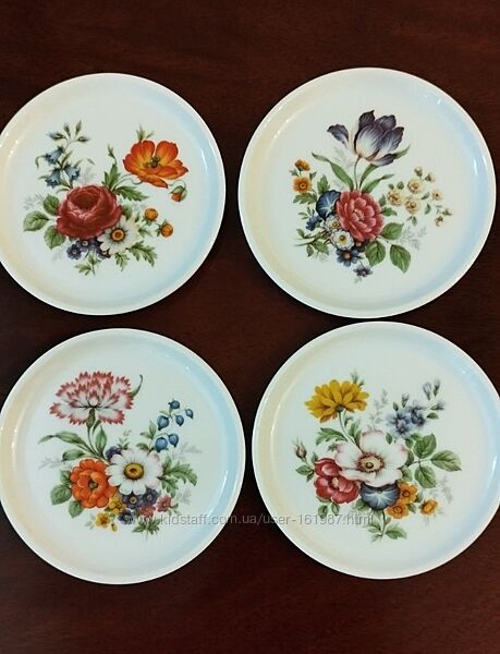 Коллекционные 4 блюдца Frstenberg. Германия.