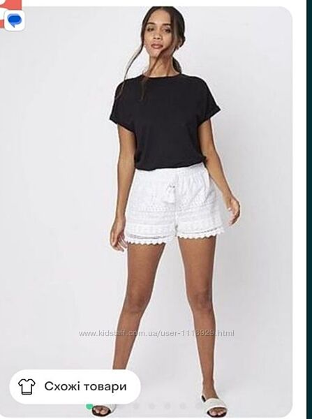 Шорти з прошви в бохо стилі , розмір S