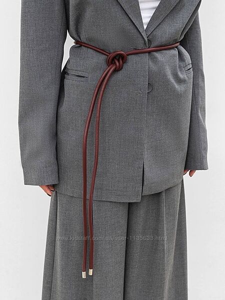 Женский ремень-шнурок из эко-кожи