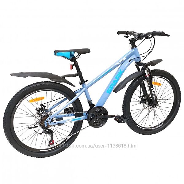 Велосипед SPARK PLAYER 24 ст12 ам диск блакитний м