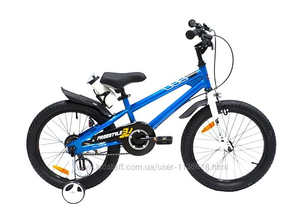 Велосипед Royalbaby 18 BMX-kid ST FREESTYLE синій, зелений