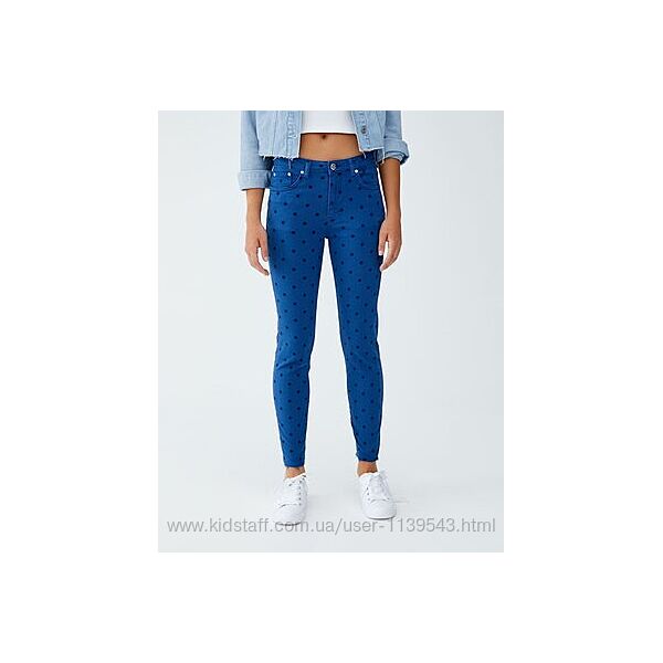 Джинси в горох pull&bear