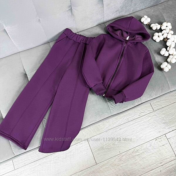 Костюм, теплий, кольори, 104-164рр, тринитка на флісі, Туреччина