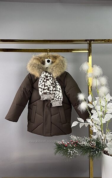 Куртка зимова, тепла, дівчинці