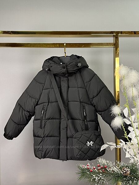 Куртка зимова дівчинці сумочка