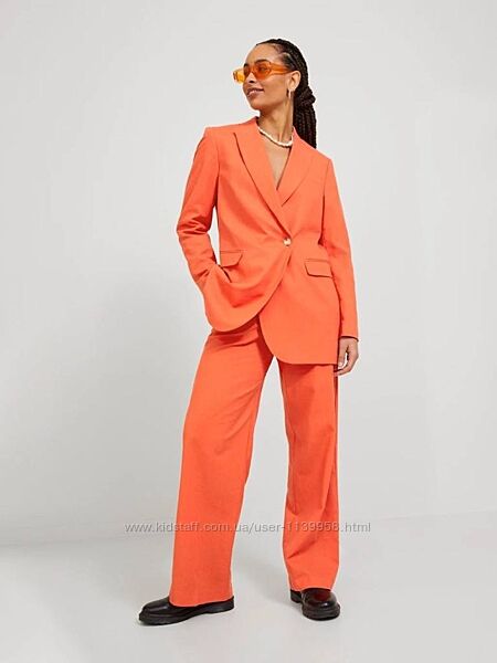 Яскраві штани палаццо з льоном JJXX 