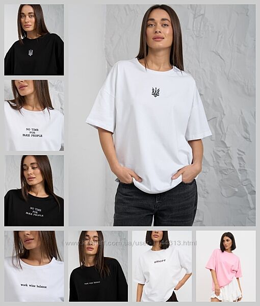 Футболка жіноча OVERSIZE з Вишивкою