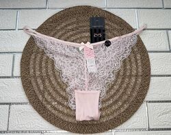 Трусики жіночі мереживні ніжно-рожеві hunkemoller євро розмір хл.