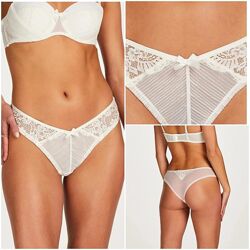 Трусики бразильянки білі жіночі hunkemoller.