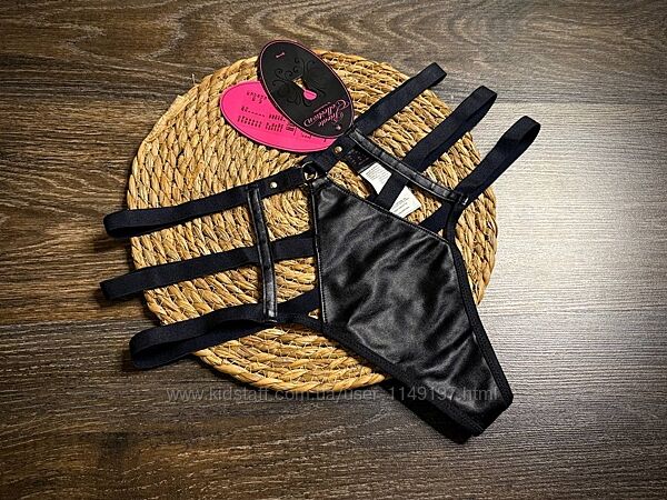 Труси стринги жіночі штучна шкіра hunkemoller private collection.