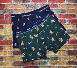 Арт.719 труси боксери чоловічі 2шт happy shorts.