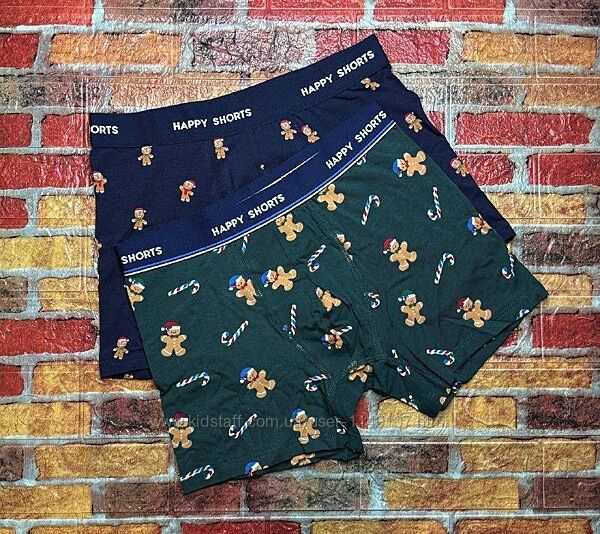 Арт.719 труси боксери чоловічі 2шт happy shorts.