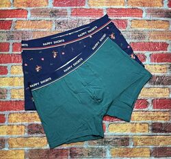 Арт.716 труси боксери чоловічі 2шт happy shorts.