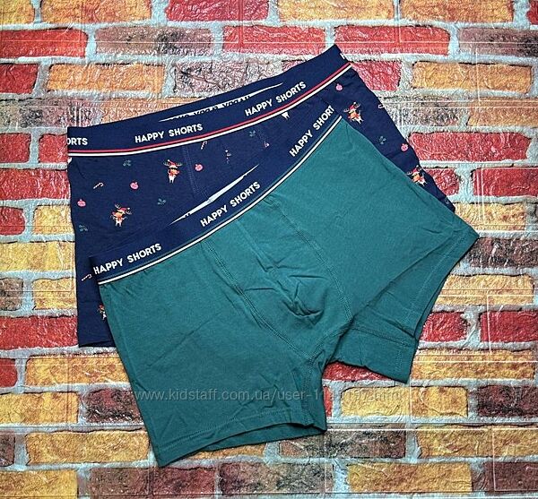 Арт.716 труси боксери чоловічі 2шт happy shorts.