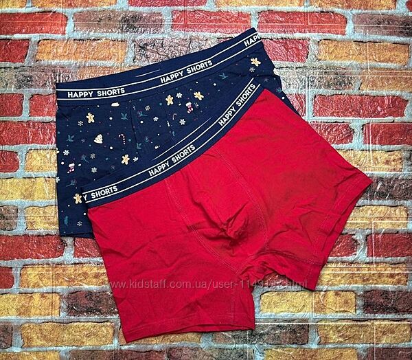 Арт.714 труси боксери чоловічі 2шт happy shorts.