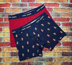Арт.713 труси боксери чоловічі 2шт happy shorts.