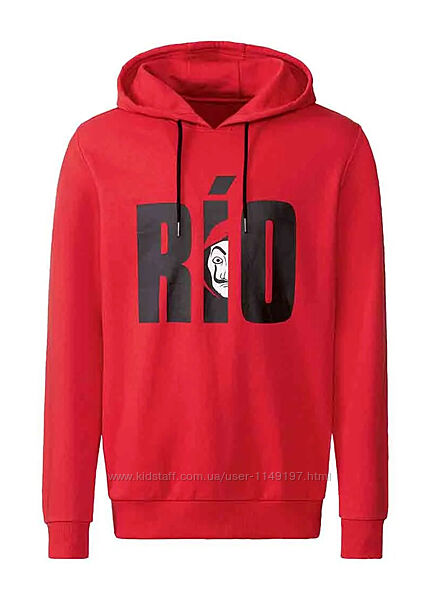 Арт.954 худі чоловіче на утепленні netflix la casa de papel розмір s.