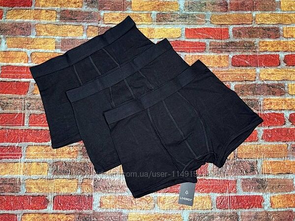Арт.324 труси боксери 3шт чоловічі livergy.