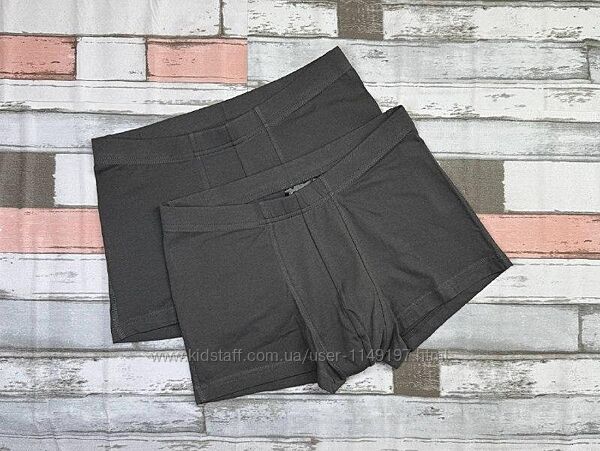 Арт.418 чоловічі труси боксери сірі 2шт h&m.