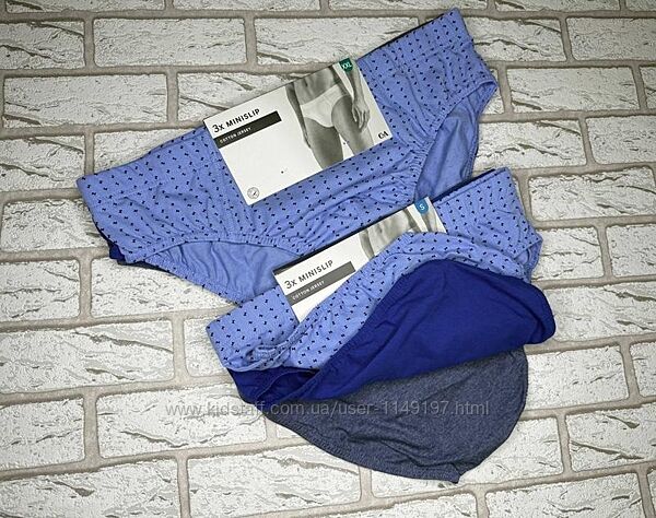Арт.282 труси чоловічі сліпи бавовняні 3шт c&a.