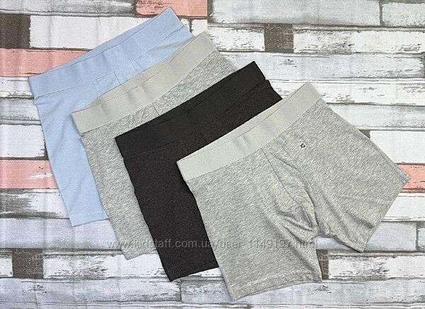 Арт.419 чоловічі/підліткові труси боксери подовжені 4шт h&m розмір xs.