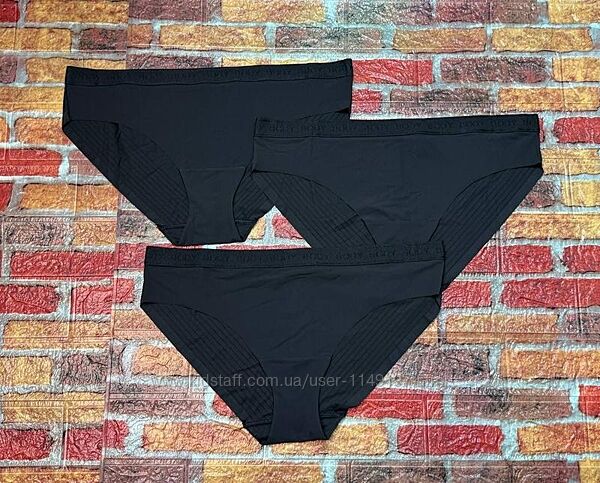 Арт.673 трусики 3шт жіночі безшовні чорні від marks & spencer.