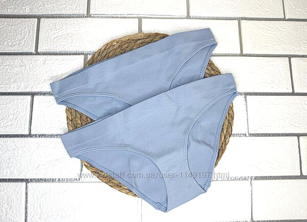 Арт.301 труси жіночі в рубчик 2шт поліамід esmara.