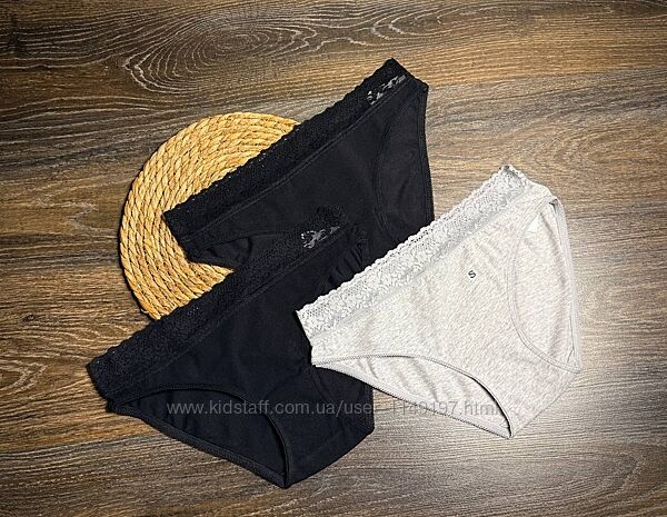 Трусики жіночі сліпи 3шт від c&a розмір s.
