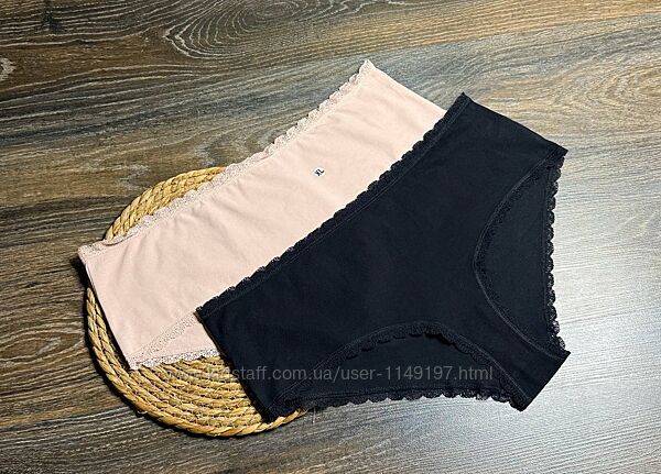 Трусики жіночі котонові 2шт від c&a розмір хл.