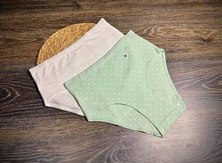 Арт. 1310 жіночі трусики котонові висока посадка 2шт від c&a.