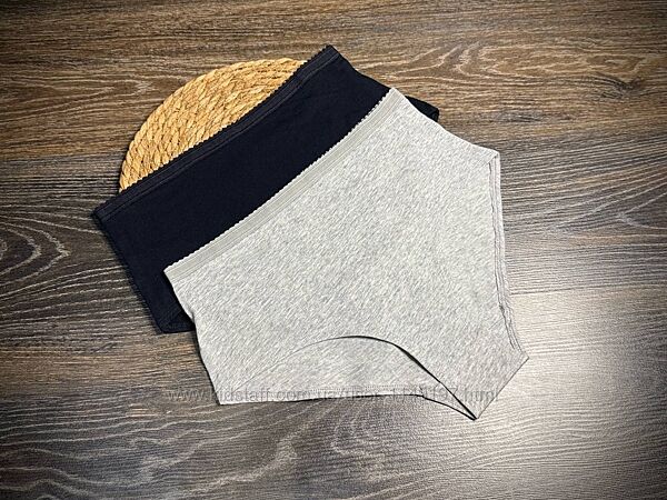 Арт. 1316 жіночі трусики котонові висока посадка 2шт від c&a.