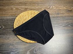 Арт.1327 жіночі трусики котонові чорні сліпи від c&a.