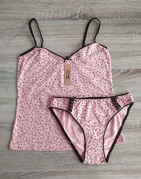 Комплект набір жіночий топ труси бавовна С3 Польща