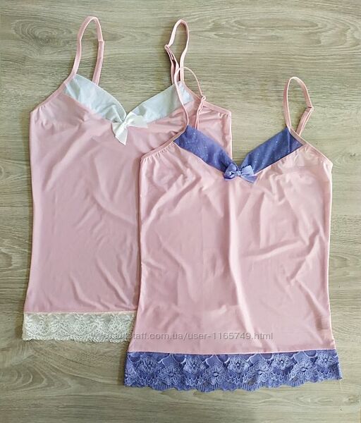 Топ майка жіноча мереживо шовк сітка С3 Польща