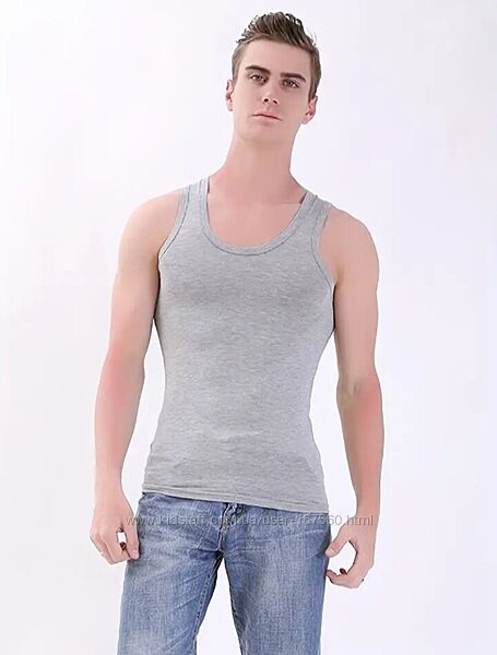 Чоловіча спідня бавовняна майка р. L нательная майка хлопок