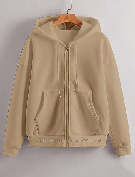 Тепла жіноча кофта на флісі S-M худі толстовка женская флиска