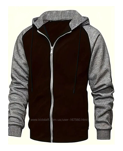 Чоловіча тепла кофта на флісі р. М толстовка спортивна фліска худі