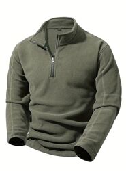 Тепла чоловіча флісова кофта р. L флиска свитер мужская толстовка