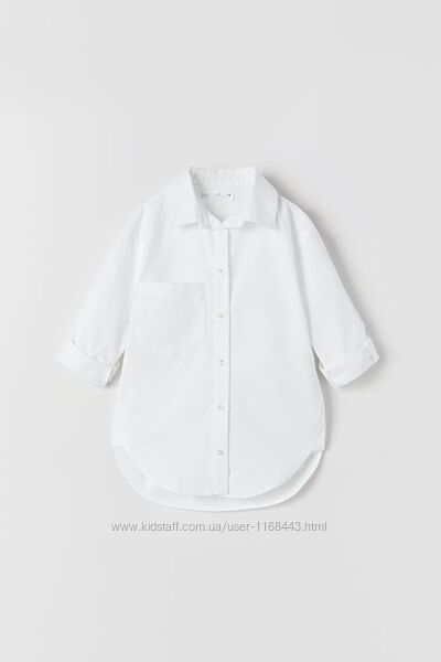 Рубашка Zara 7 лет, 122 см для девочки