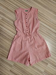 Комбінезон Benetton для дівчинки, розмір 150, льон, хлопок