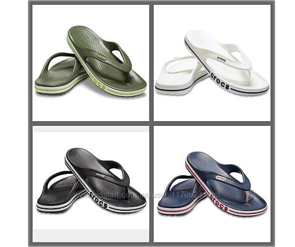 чоловічі шльопанці Crocs Bayaband Flip Оригінал розміри m4-m12 