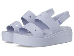 Жіночі босоніжки на платформі crocs brooklyn 4u low wedges оригінал w6-w8