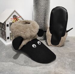 Тапочки-сапожки барашки