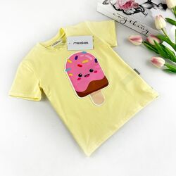 Дитяча футболка на дівчинку для дівчинки миготлива